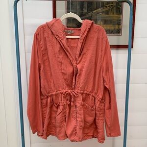 Flax Boardwalk Linen Jacket Coat L